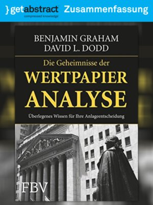 cover image of Die Geheimnisse der Wertpapieranalyse (Zusammenfassung)